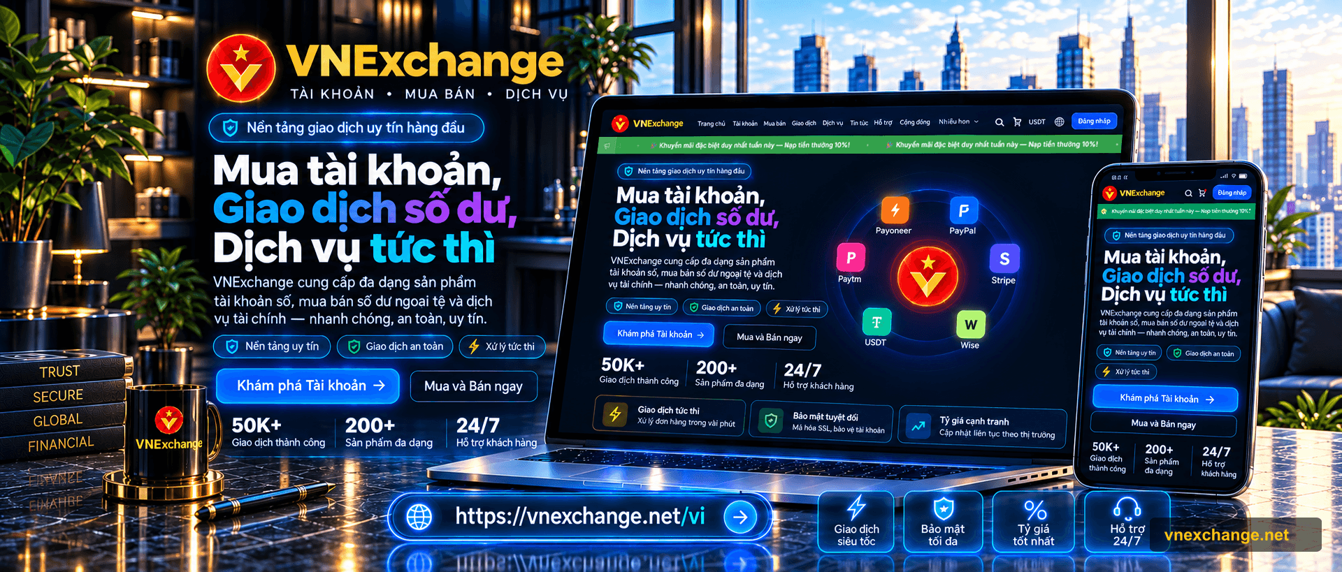 VNExchange - Giới thiệu nền tảng giao dịch trực tuyến
